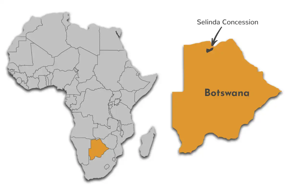 Selinda Concession map